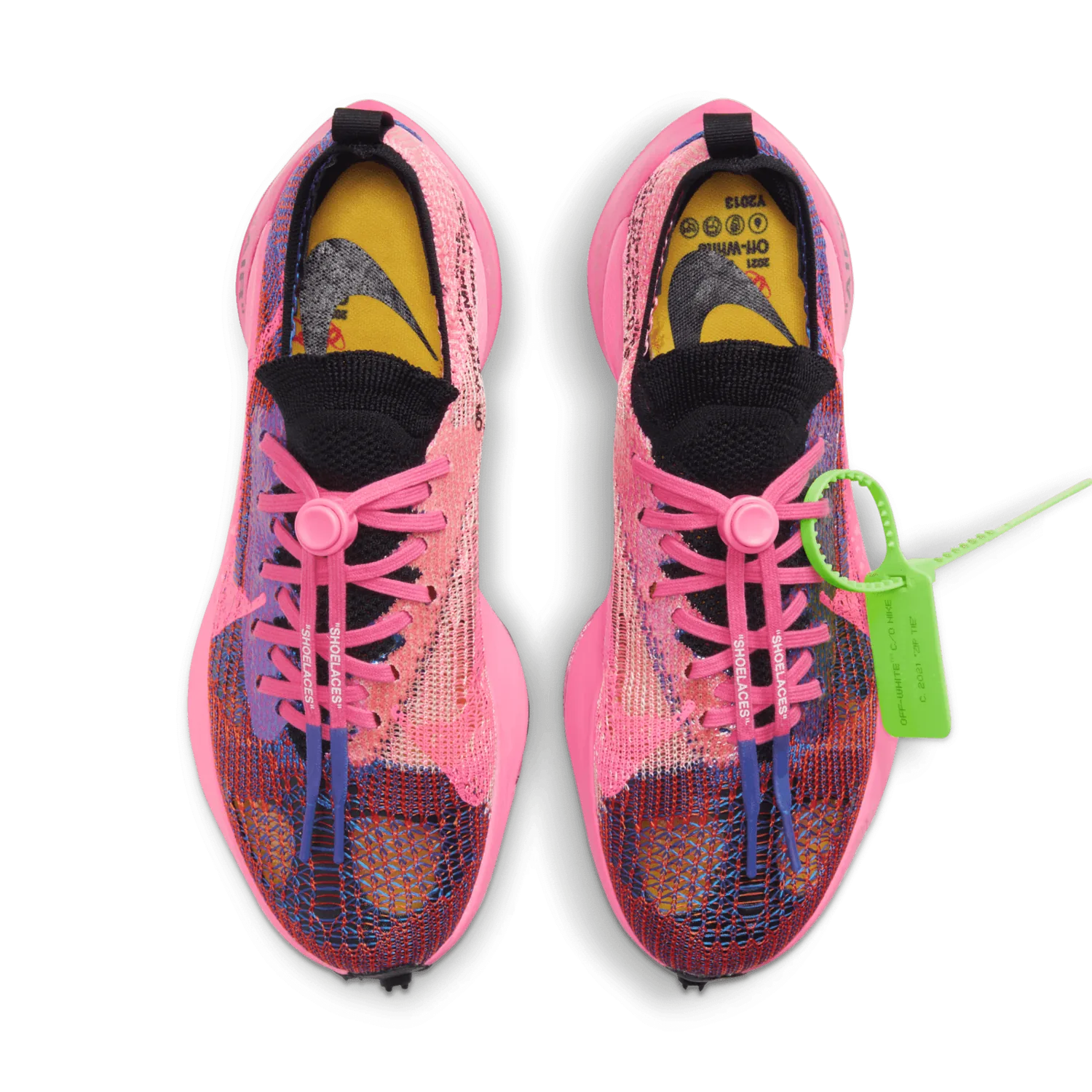 Nike Air Zoom Tempo NEXT% Off-White Racer Blue Pink Glow image 5