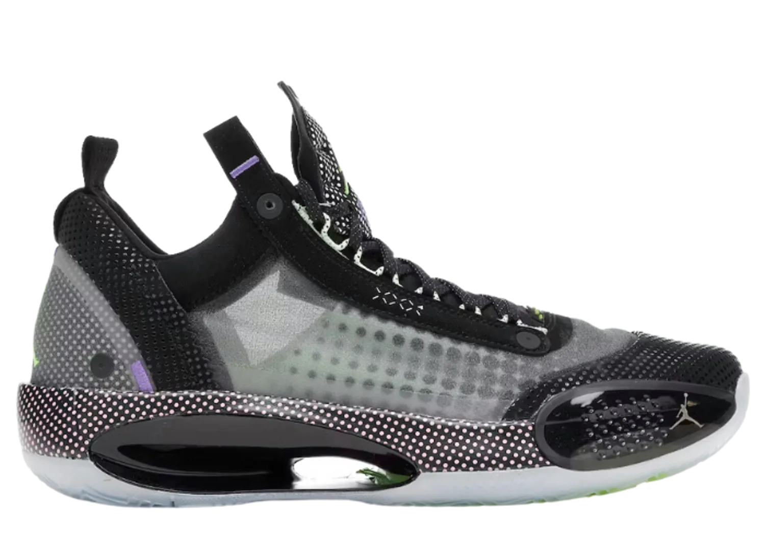 Air Jordan XXXIV Low Black Vapor Green Bleached Coral