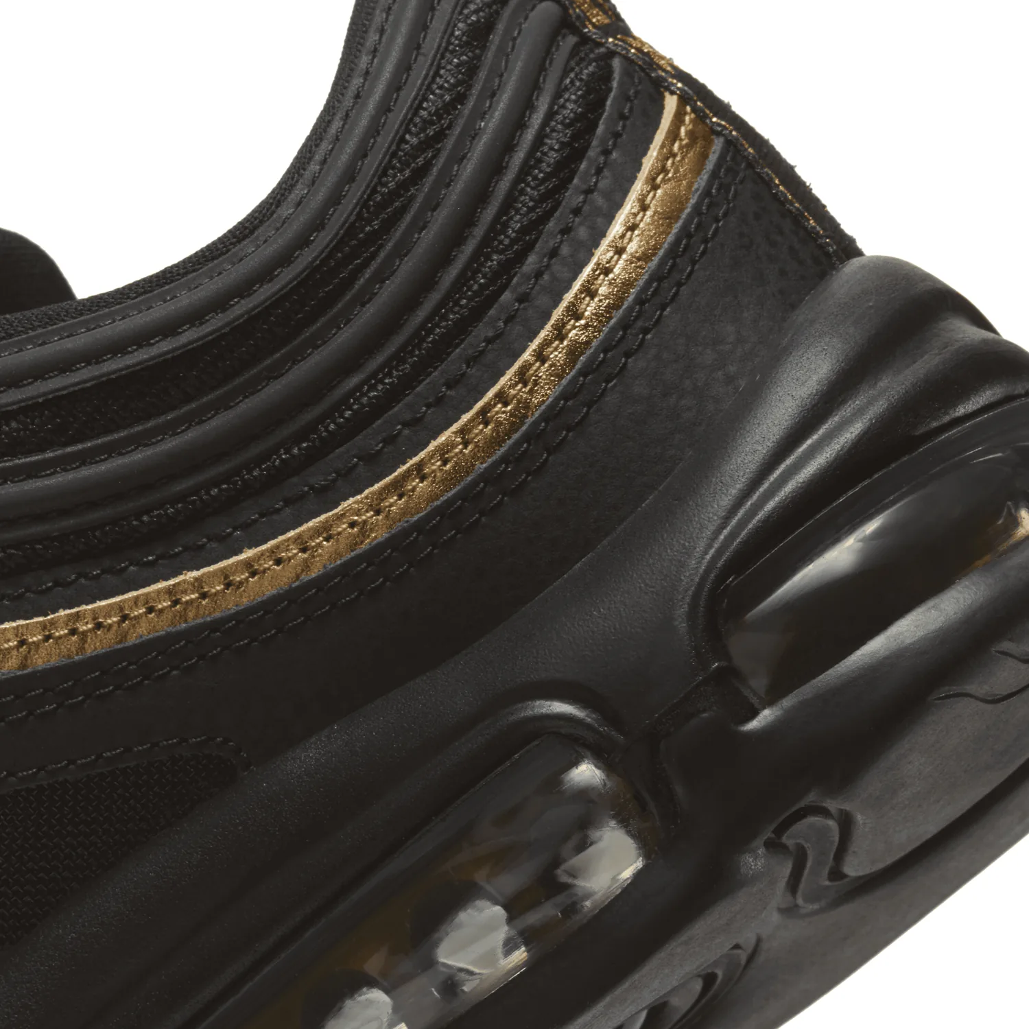 Nike Air Max 97 Black Metallic Gold image 6