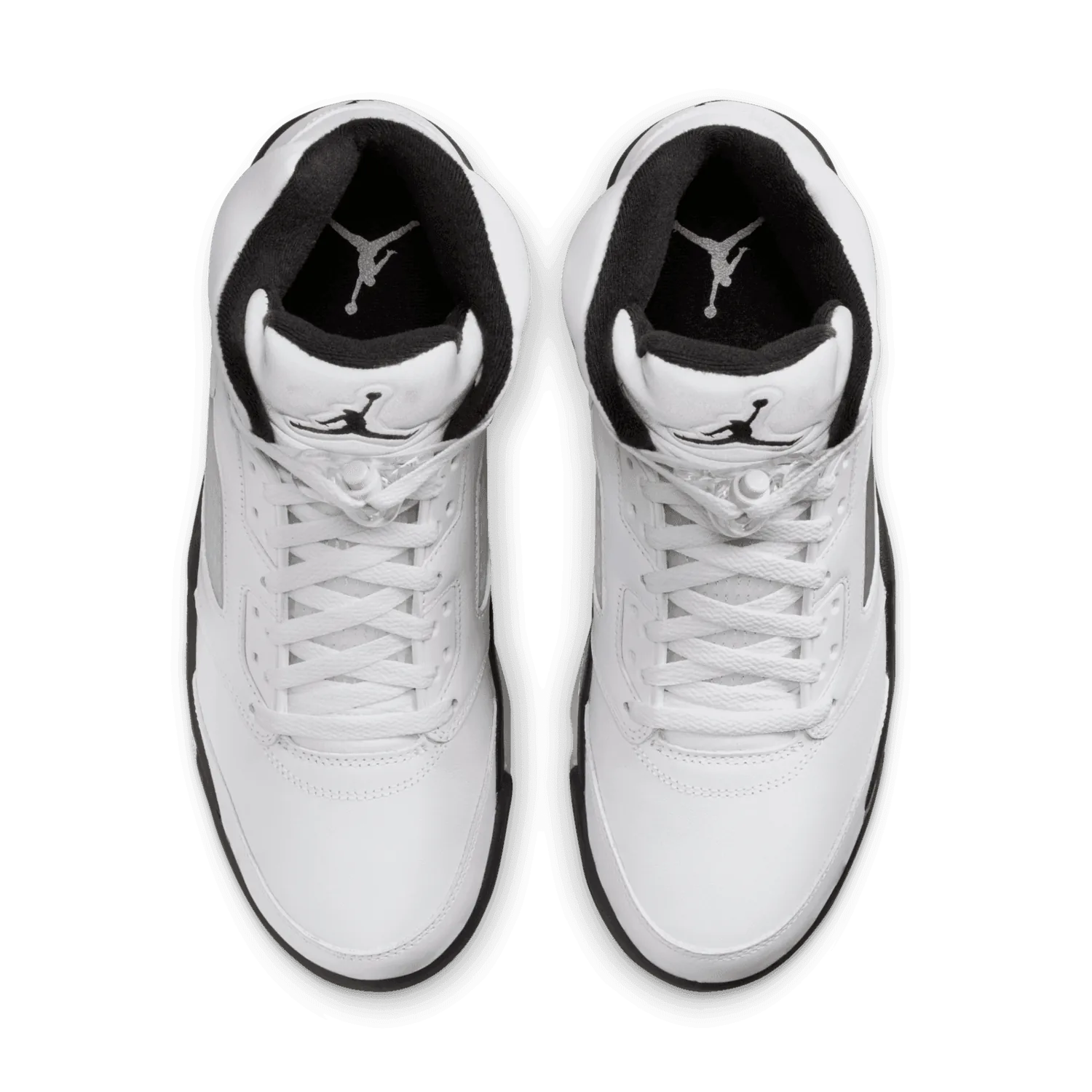 Air Jordan 5 Retro White Metallic Black image 2
