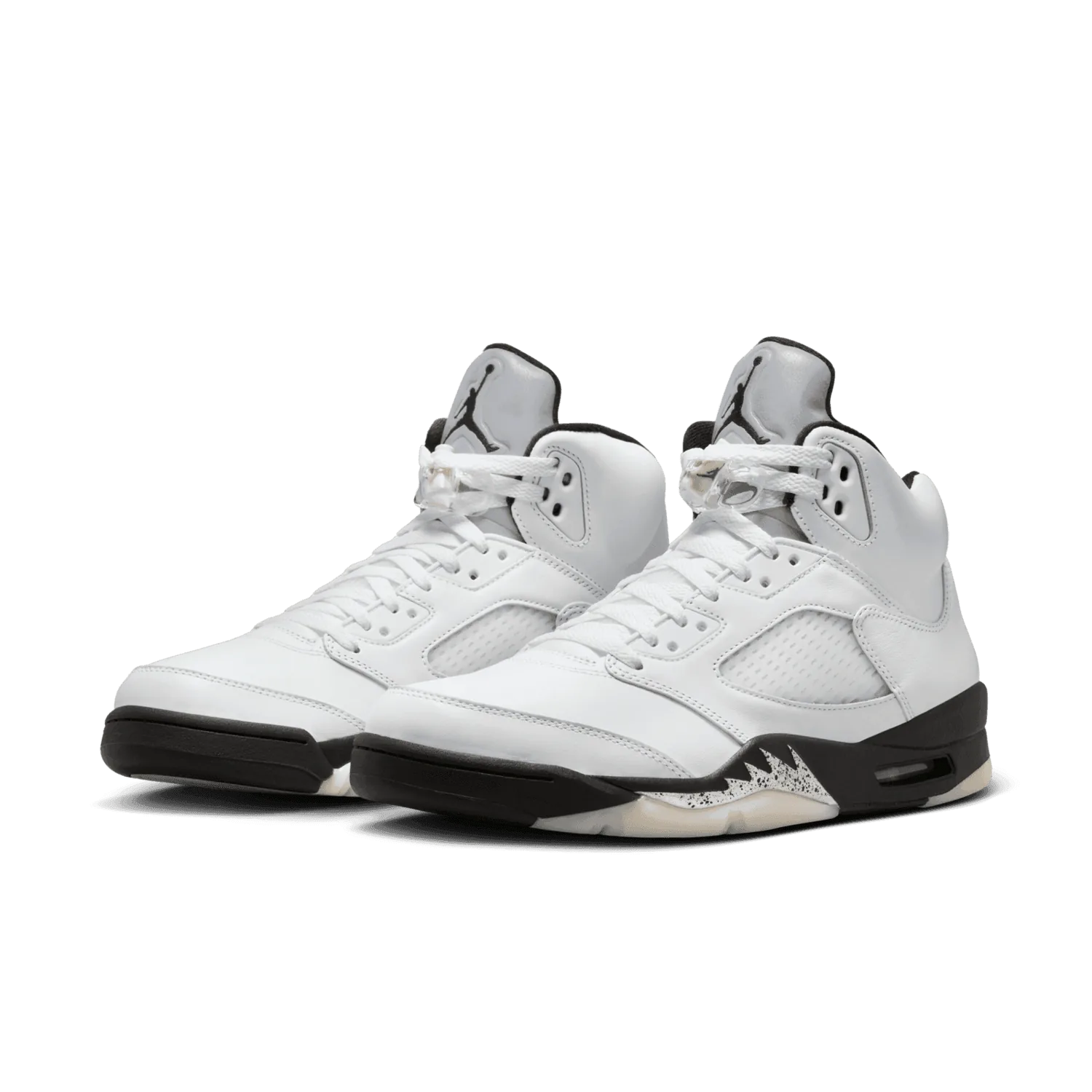 Air Jordan 5 Retro White Metallic Black image 3