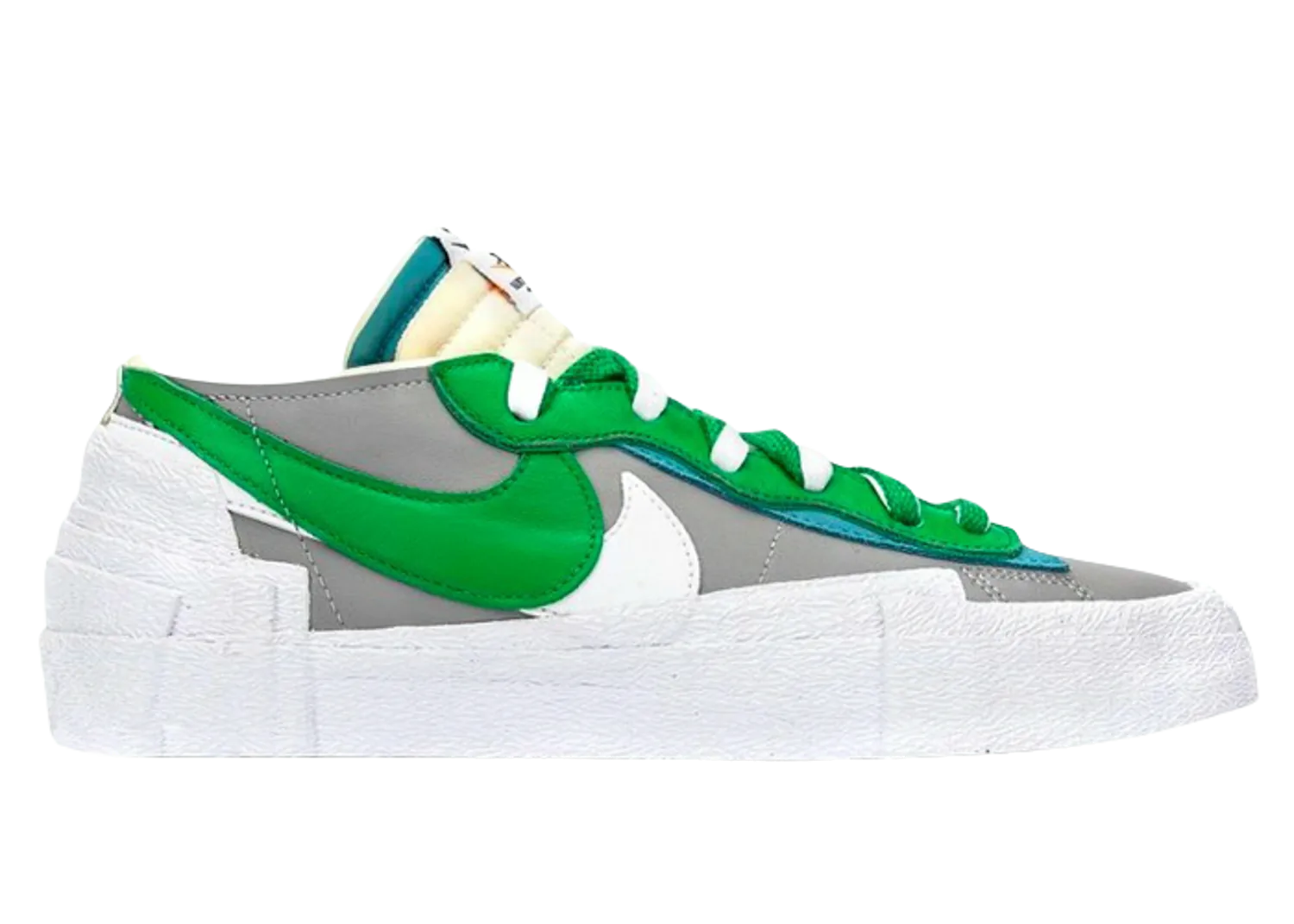 Nike Blazer Low sacai Medium Gray Classic Green