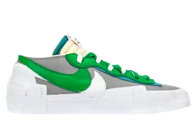 Nike Blazer Low sacai Medium Gray Classic Green