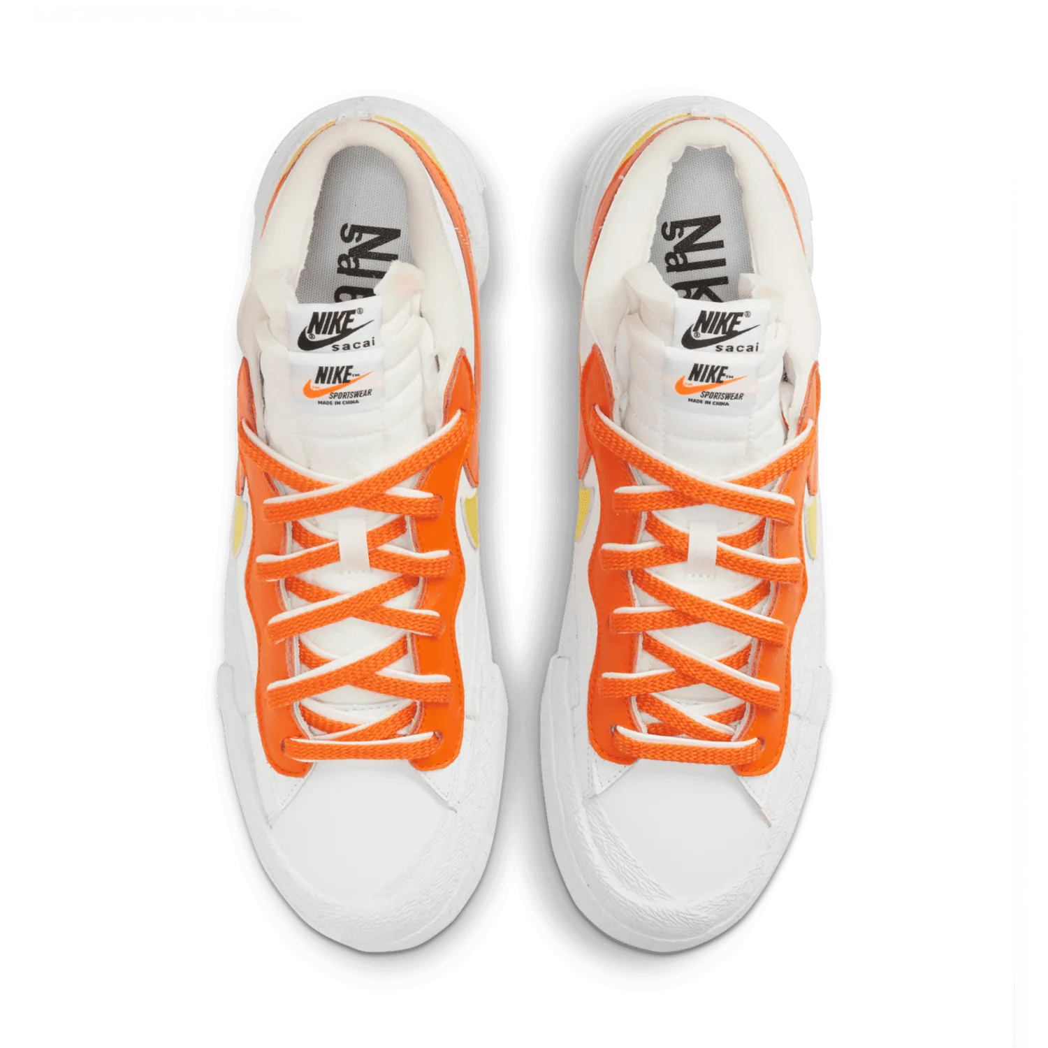 Nike Blazer Low sacai White Magma Orange image 5