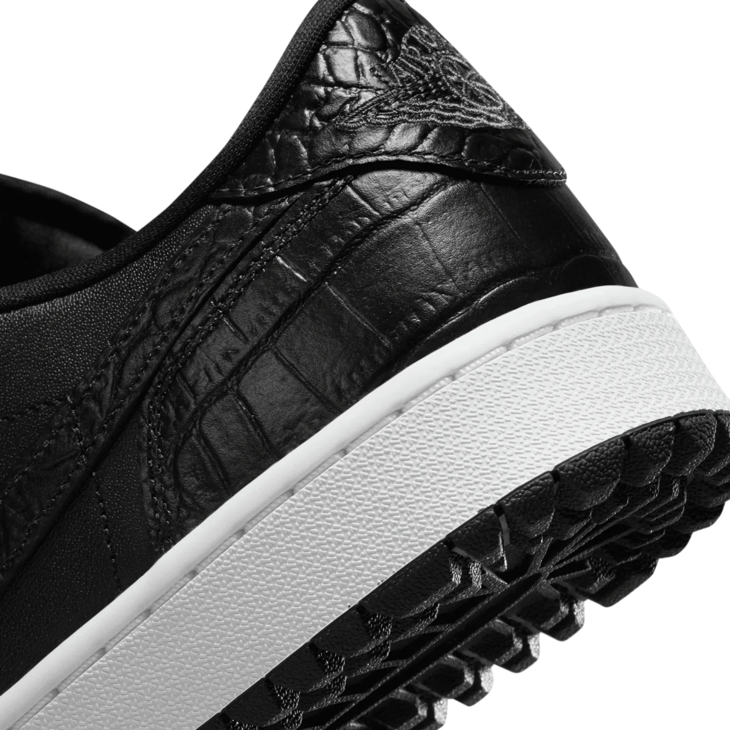 Air Jordan 1 Low Golf Black Croc image 8