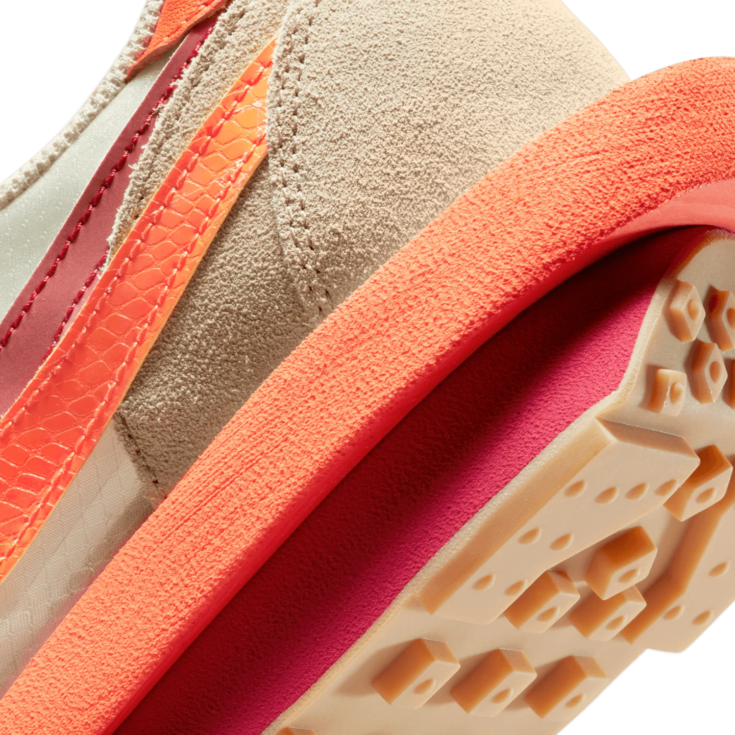 Nike LD Waffle sacai CLOT Net Orange Blaze image 7