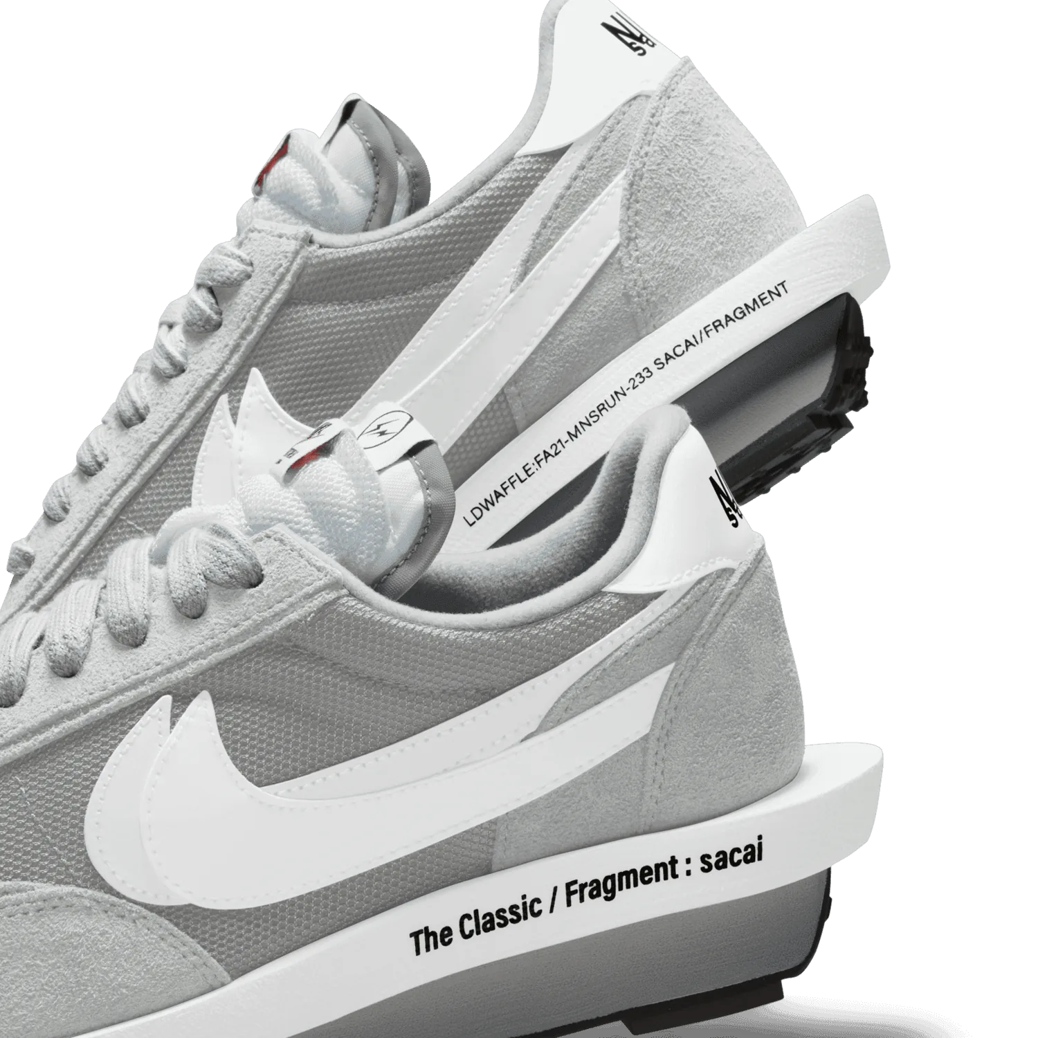 Nike LD Waffle SF Sacai fragment Grey image 11