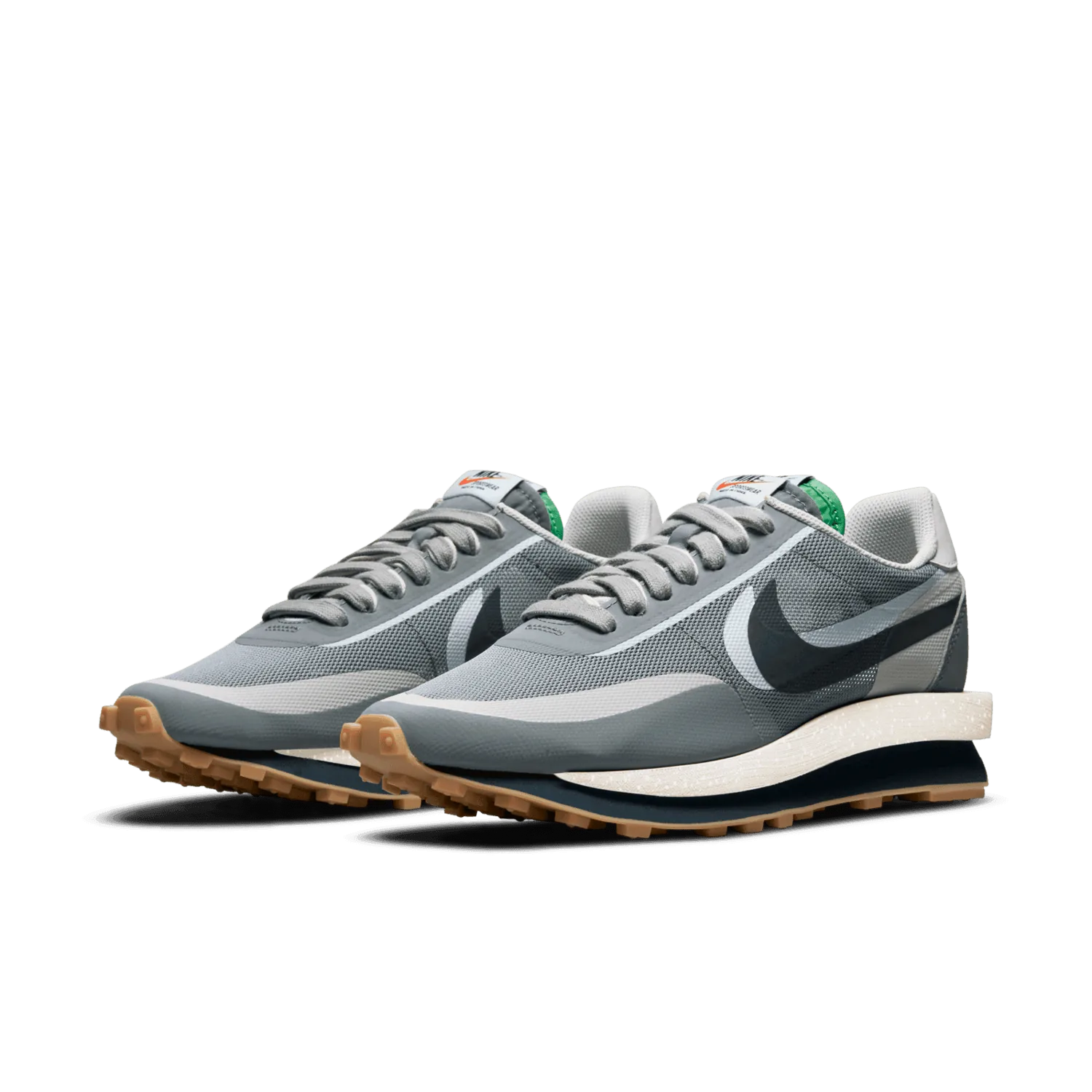 Nike LD Waffle sacai CLOT Cool Grey image 7