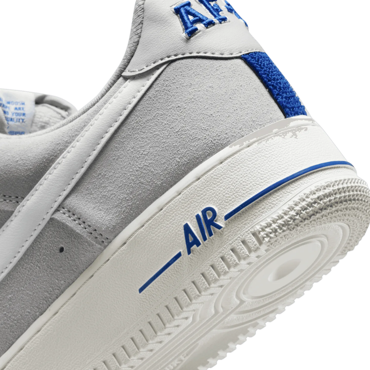 Nike Air Force 1 Low Light Smoke Grey White Sail Hyper Royal image 7