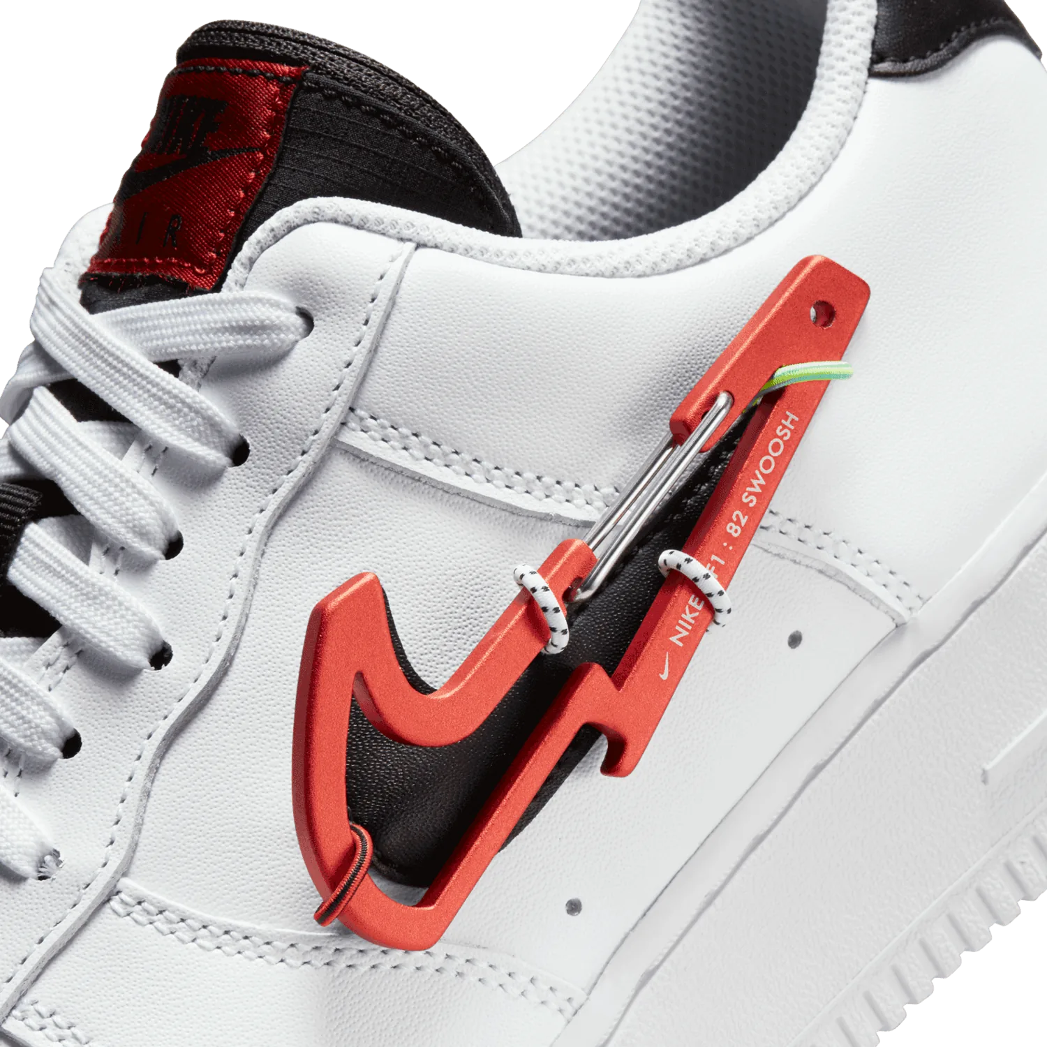Nike Air Force 1 Low Carabiner Swoosh Red image 8