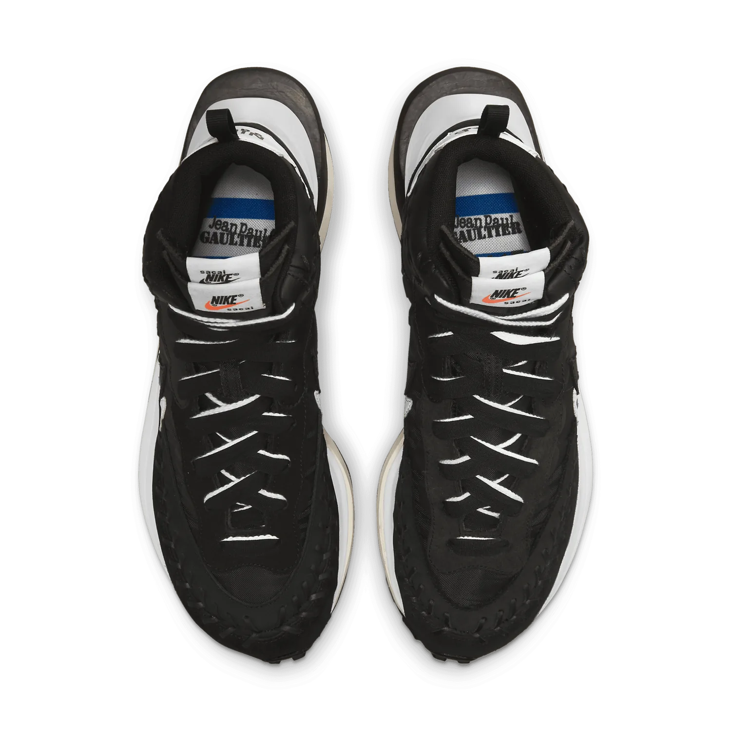 Nike Vaporwaffle sacai Jean Paul Gaultier Black White image 3