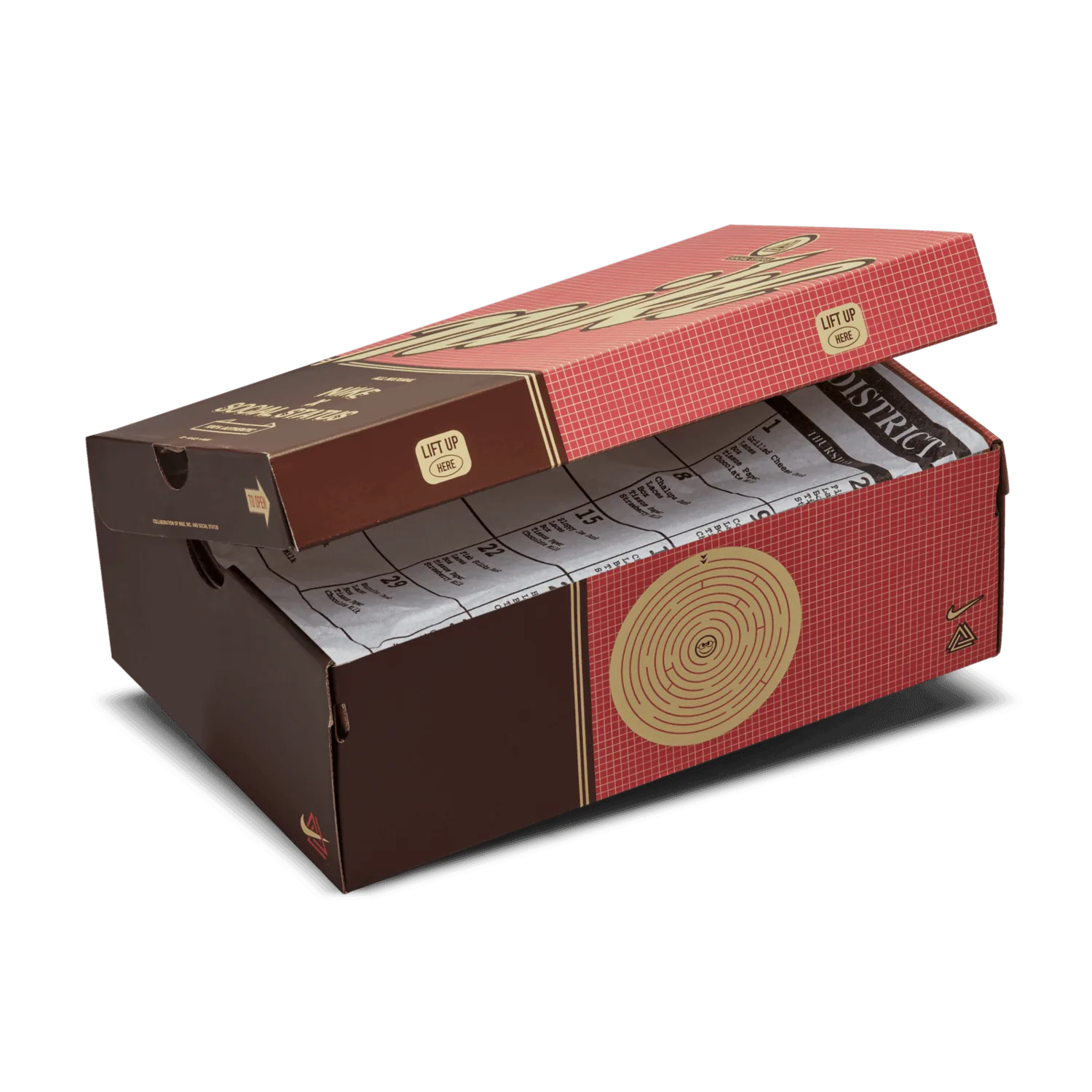 Nike Dunk Mid Social Status Milk Carton Burnt Brown image 5