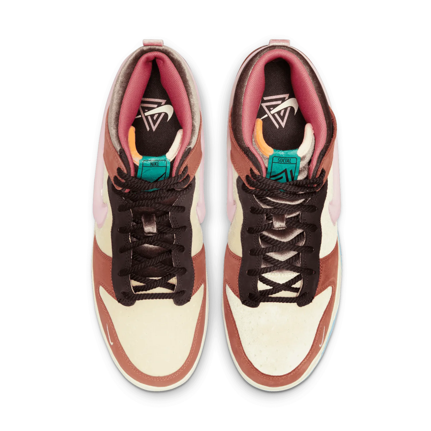 Nike Dunk Mid Social Status Milk Carton Burnt Brown image 8