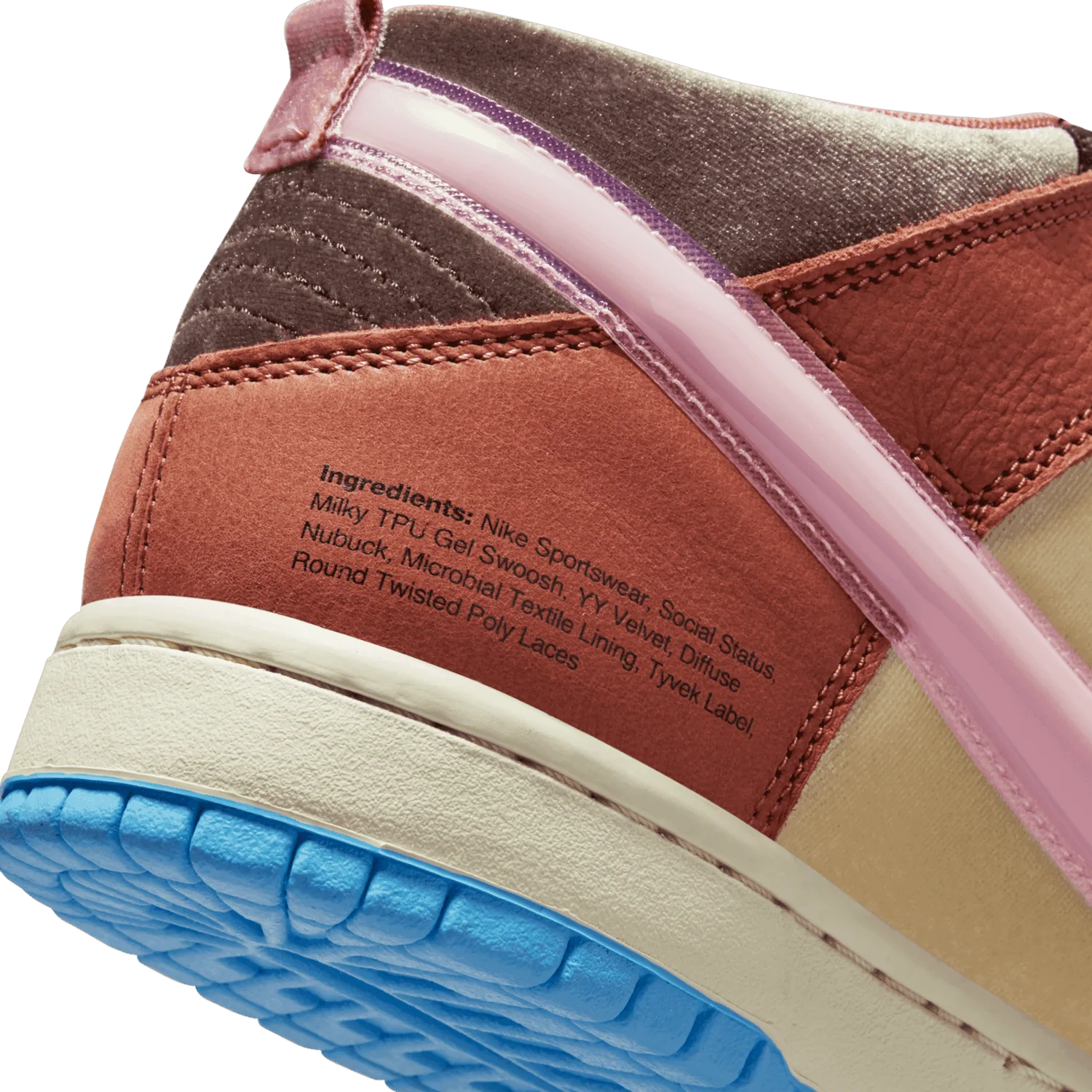 Nike Dunk Mid Social Status Milk Carton Burnt Brown image 15