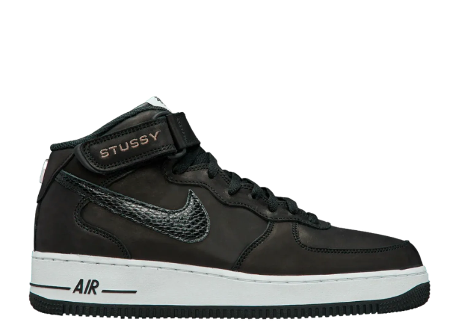Nike Air Force 1 Mid Stussy Black White