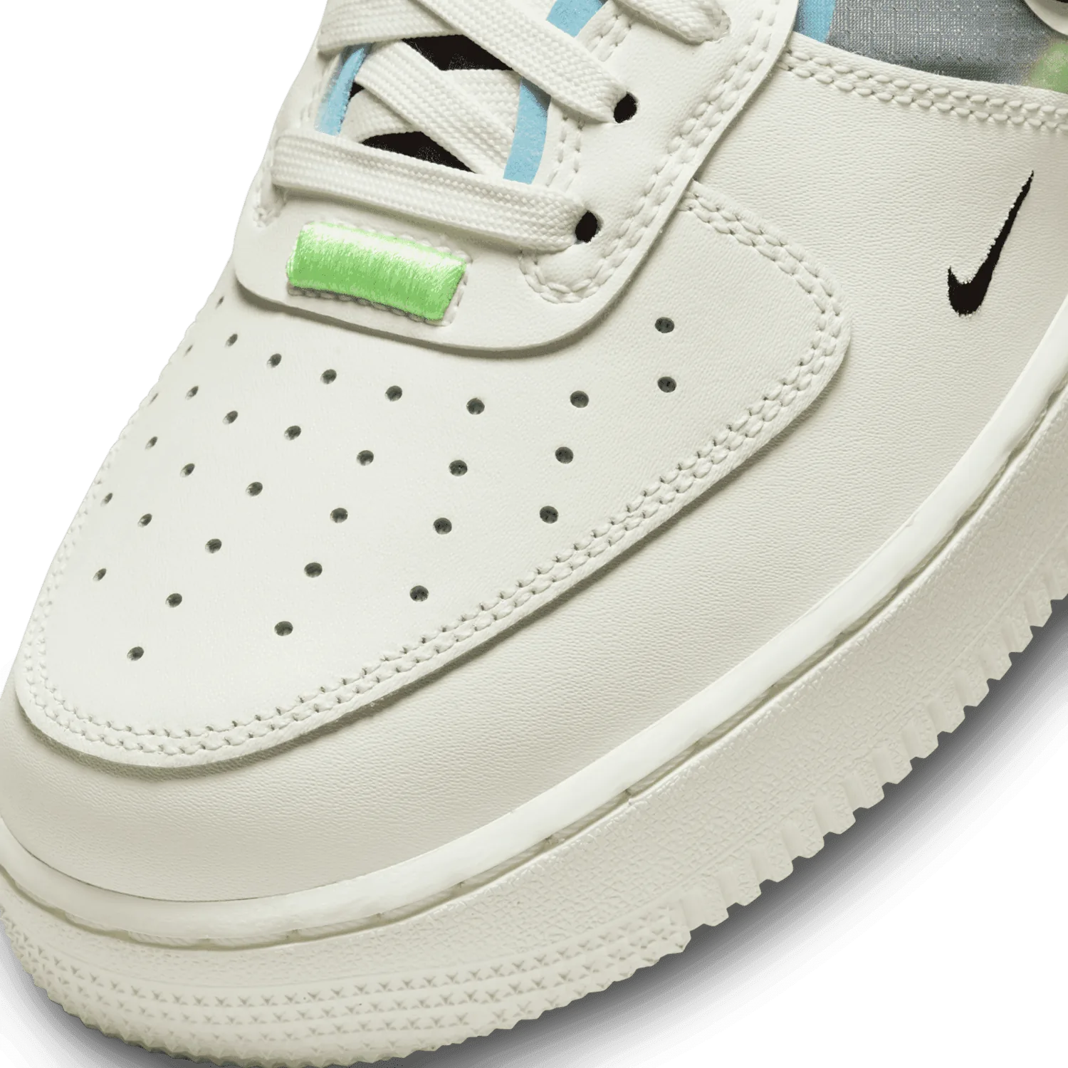 Nike Air Force 1 React White Ghost Green Blue Chill image 6