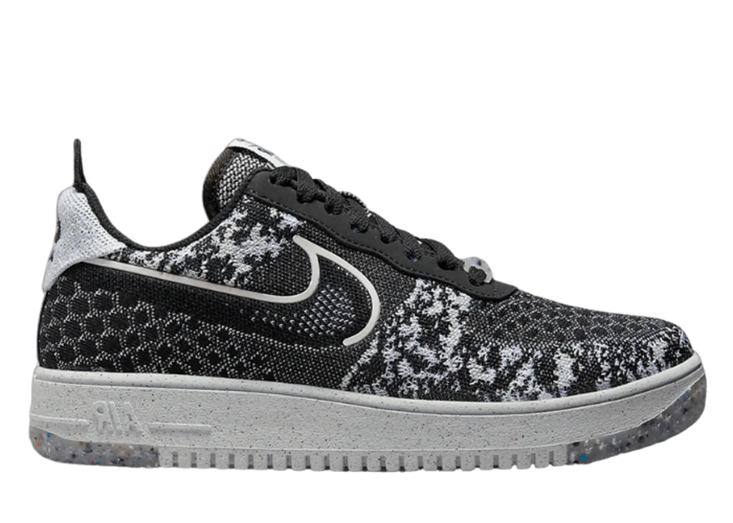 Nike Air Force 1 Crater Flyknit NN Black Pure Platinum