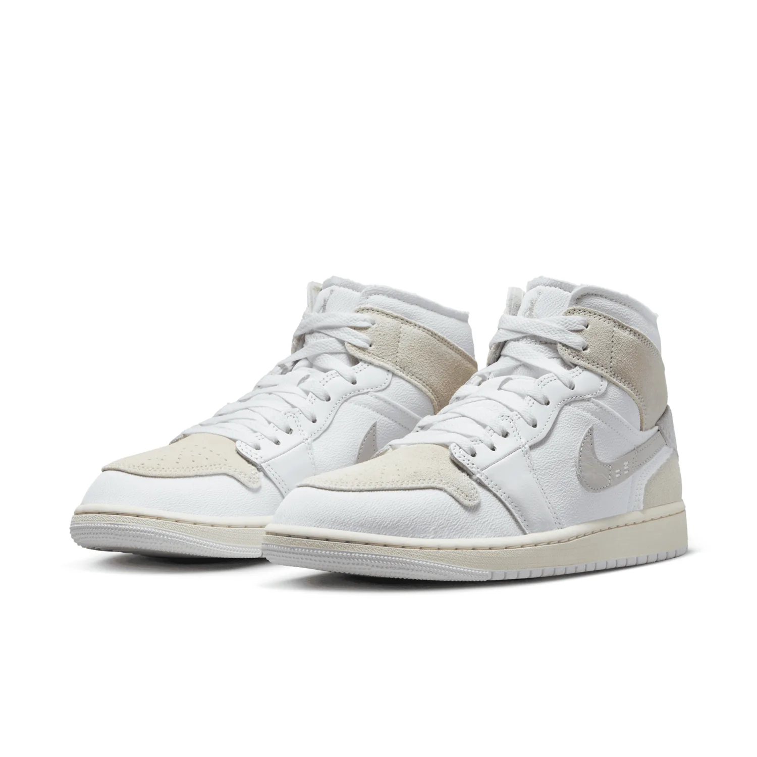 Air Jordan 1 Mid SE Craft White Light Orewood Brown image 3