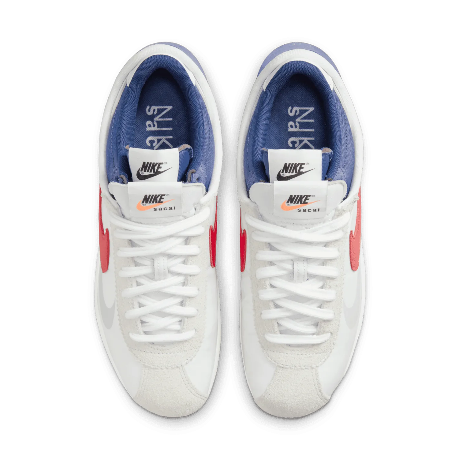 Nike Cortez Sacai White University Red Blue image 4