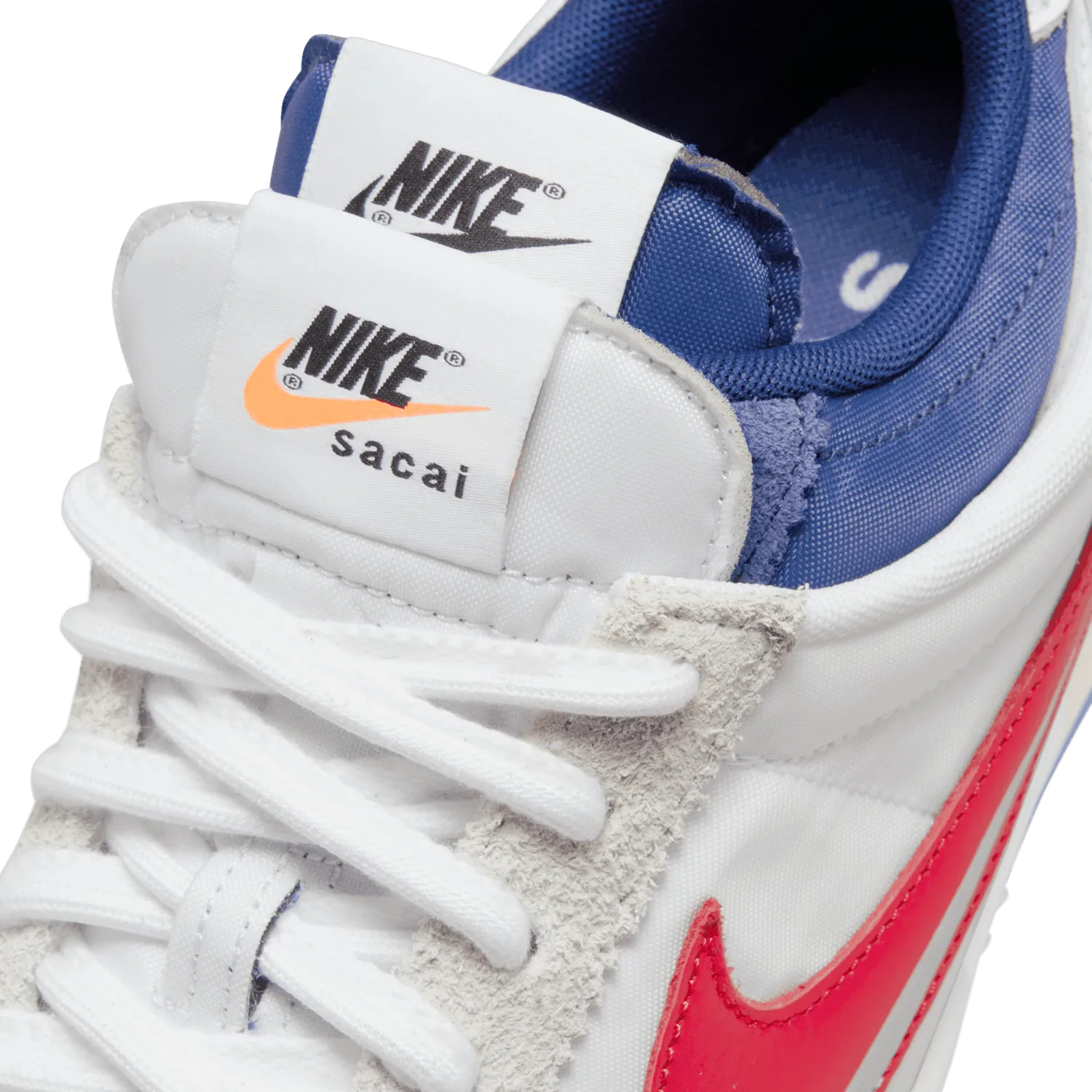 Nike Cortez Sacai White University Red Blue image 9