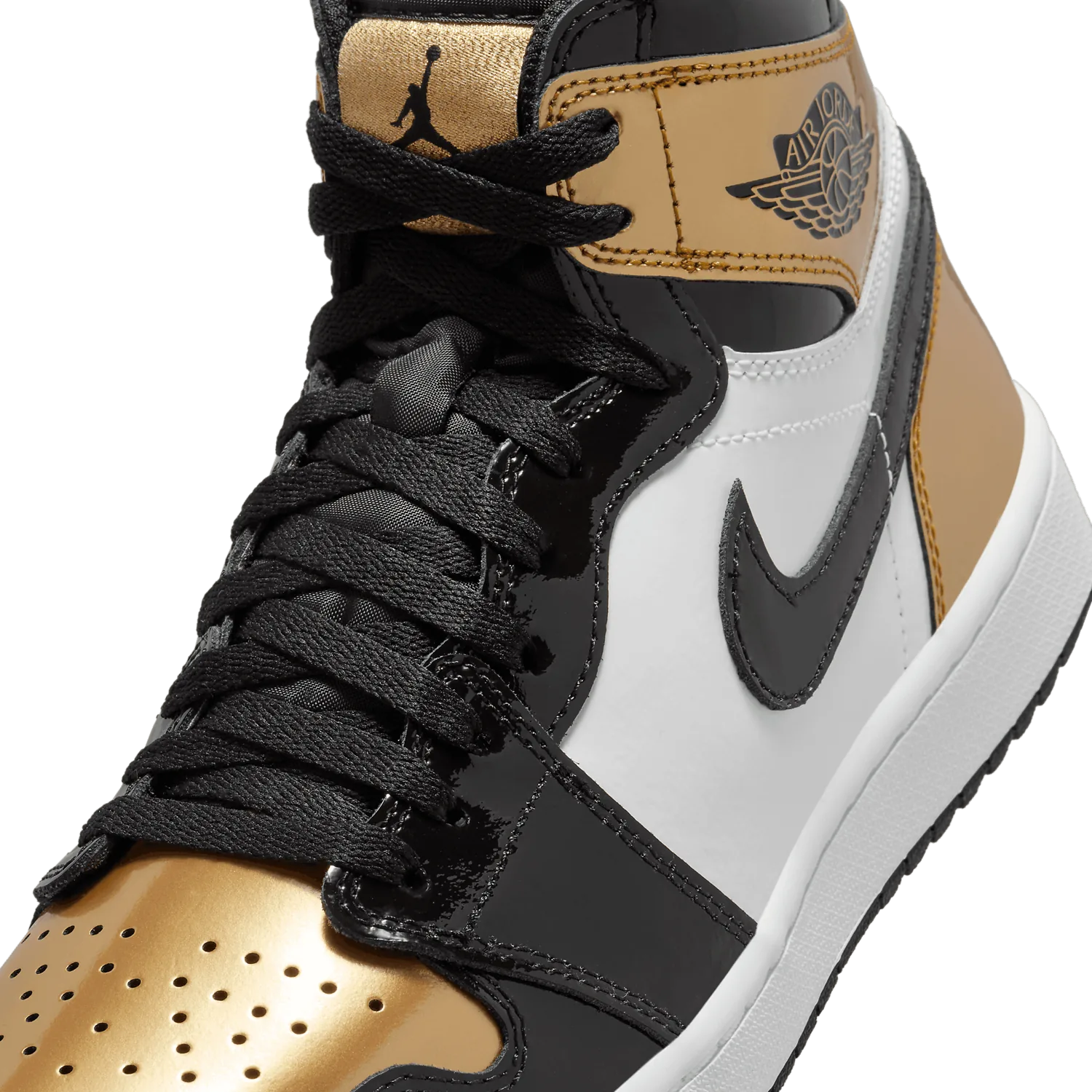Air Jordan 1 High Golf Patent Gold Toe image 6