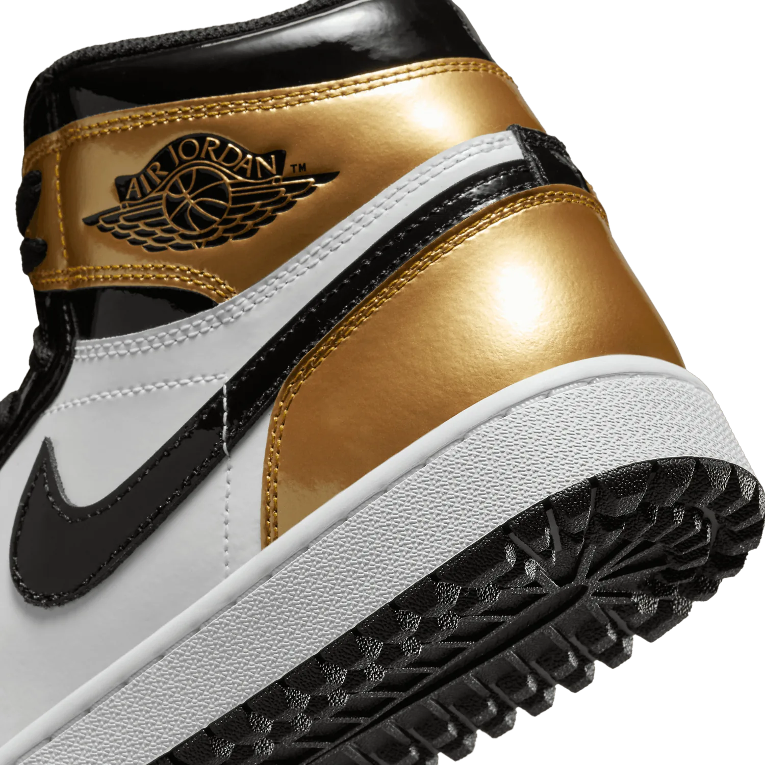 Air Jordan 1 High Golf Patent Gold Toe image 7