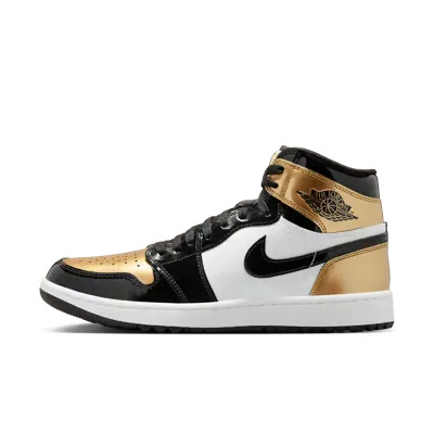 Air Jordan 1 High Golf Patent Gold Toe
