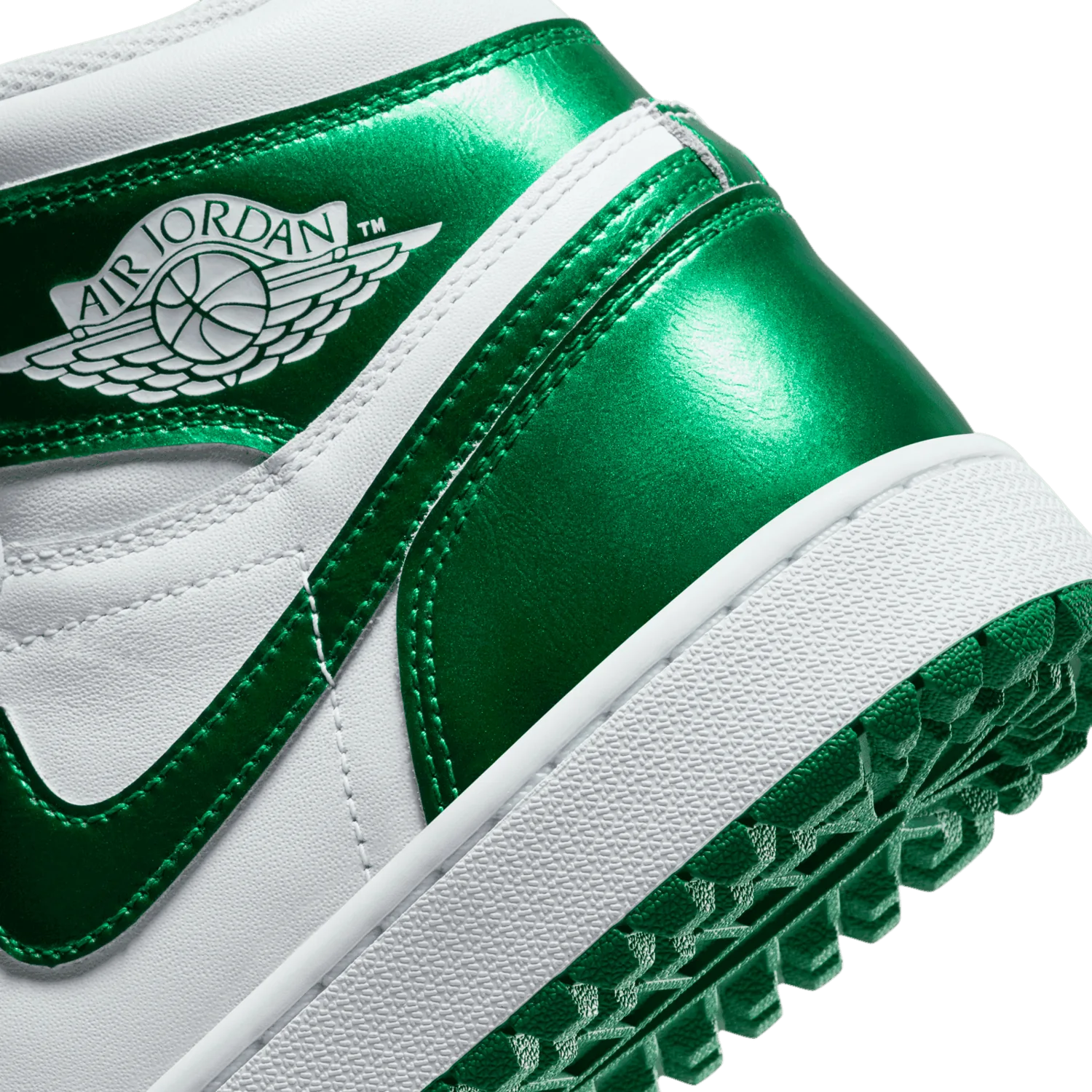 Air Jordan 1 High Golf Metallic Green image 7