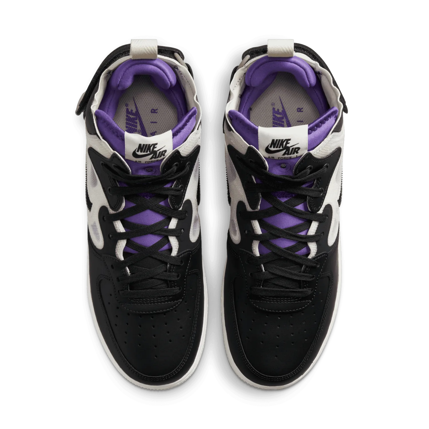 Nike Air Force 1 Mid React Off Noir Action Grape image 3