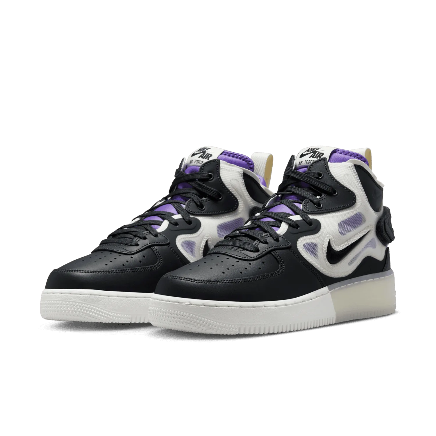 Nike Air Force 1 Mid React Off Noir Action Grape image 4