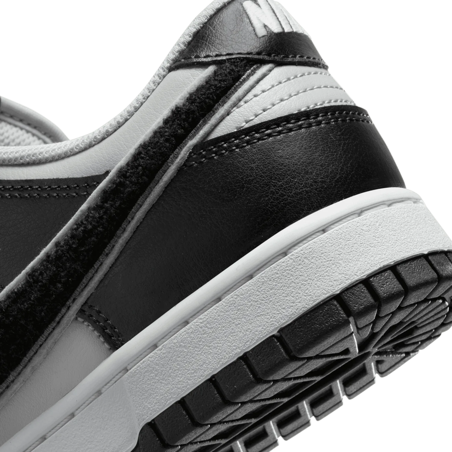 Nike Dunk Low Chenille Swoosh Black Grey image 7