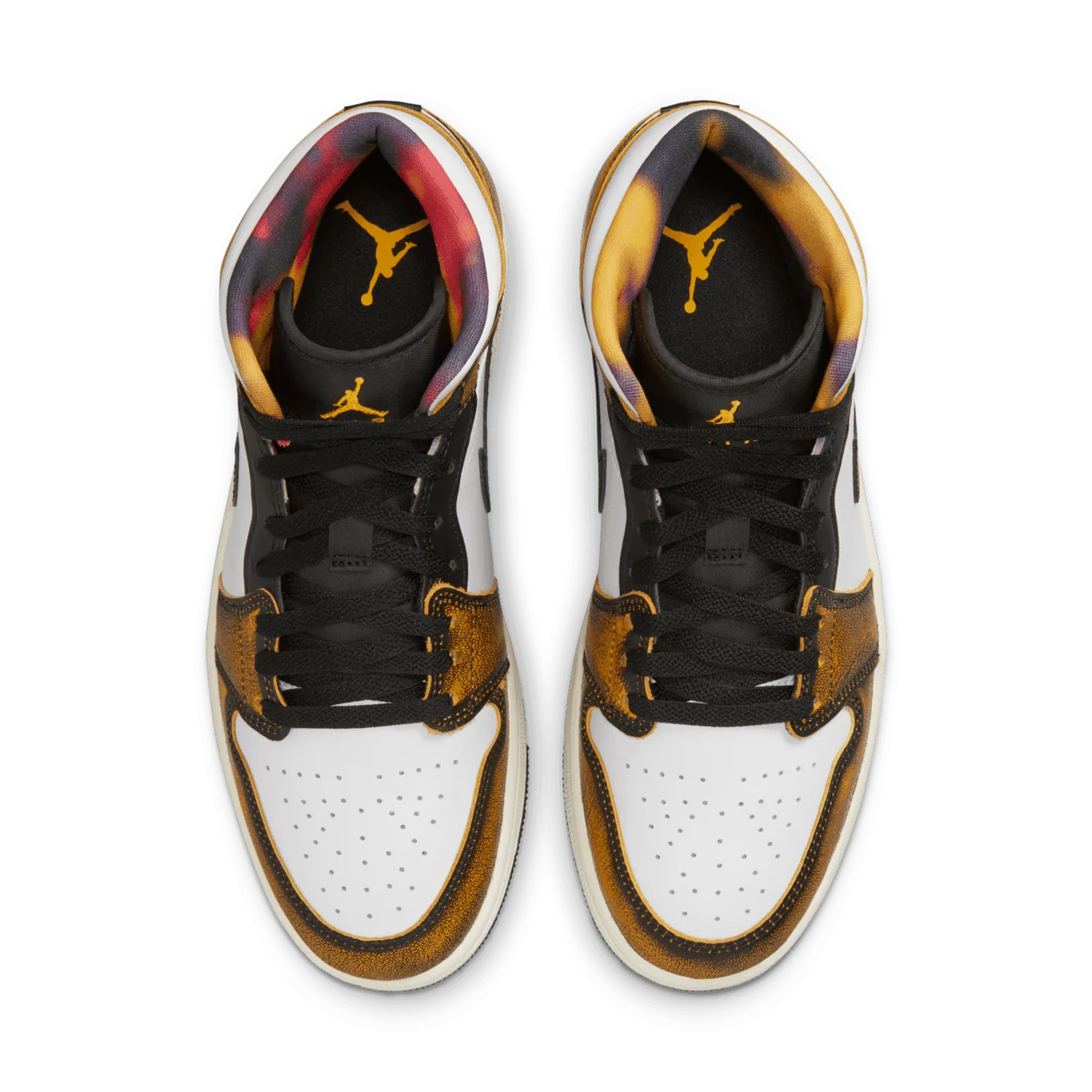 Air Jordan 1 Mid SE Wear Away Black Taxi image 3