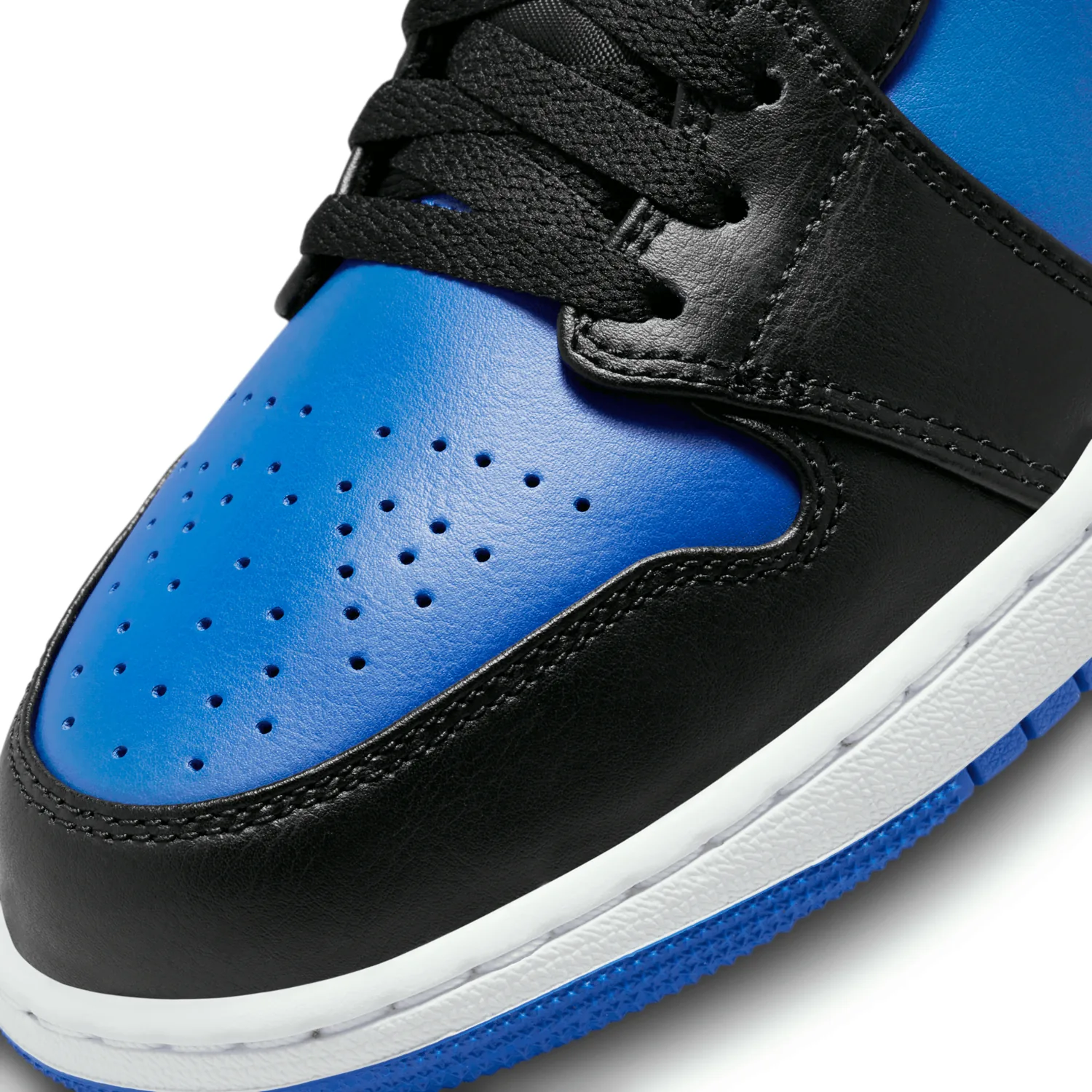 Air Jordan 1 Mid Black Royal Blue image 7