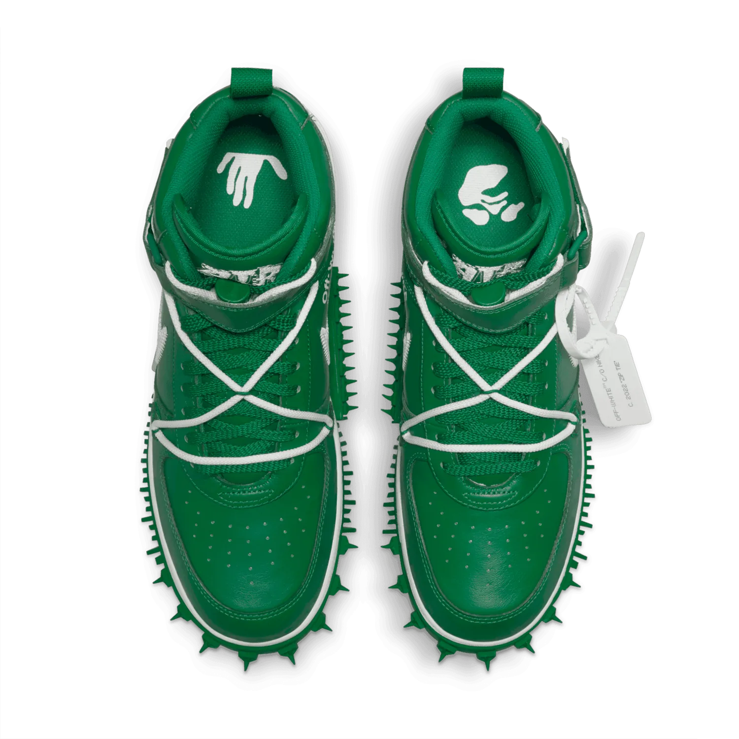 Nike Air Force 1 Mid Off-White Pine Green image 8