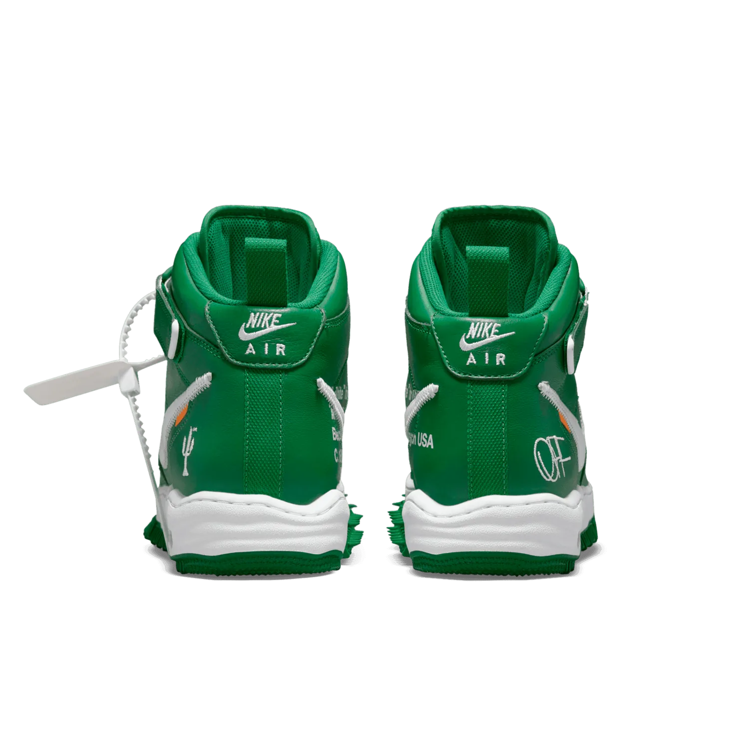 Nike Air Force 1 Mid Off-White Pine Green image 10