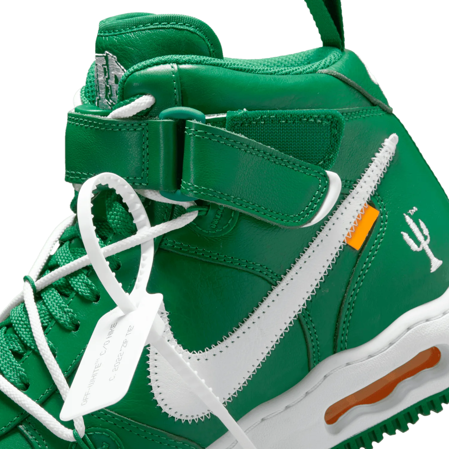 Nike Air Force 1 Mid Off-White Pine Green image 13