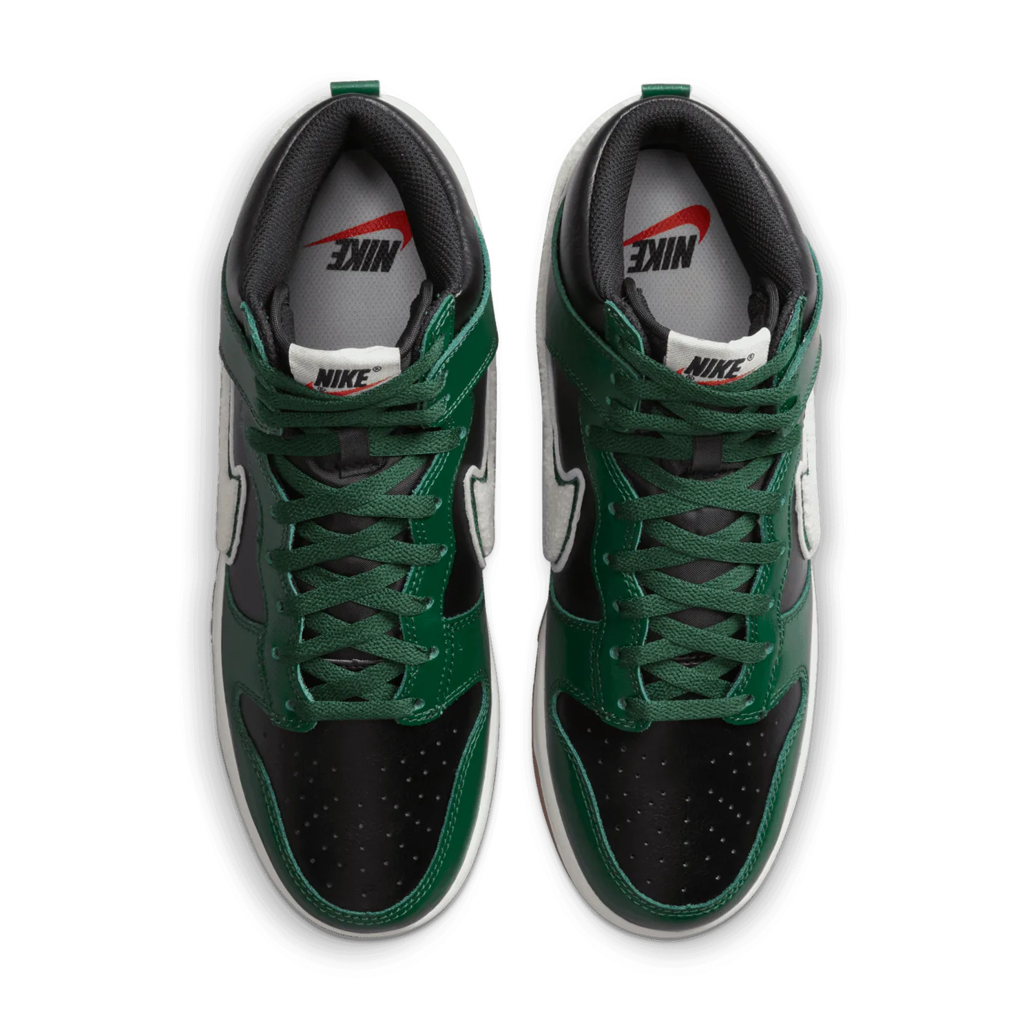 Nike Dunk High Chenille Swoosh Black Green image 3