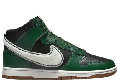 Nike Dunk High Chenille Swoosh Black Green