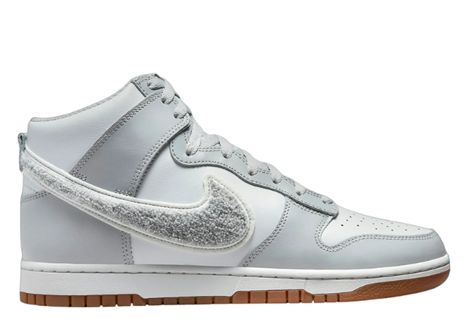 Nike Dunk High Chenille Swoosh Light Smoke Grey