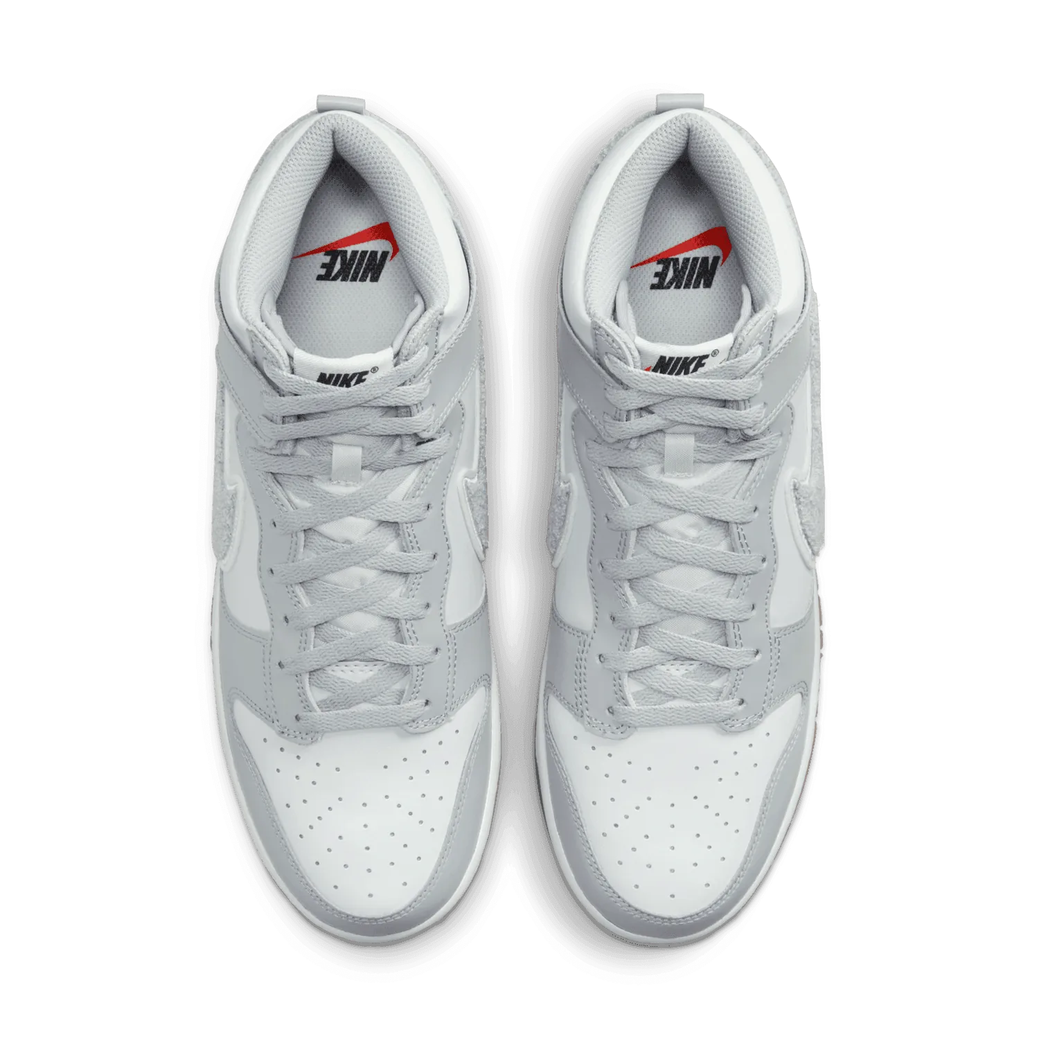 Nike Dunk High Chenille Swoosh Light Smoke Grey image 3