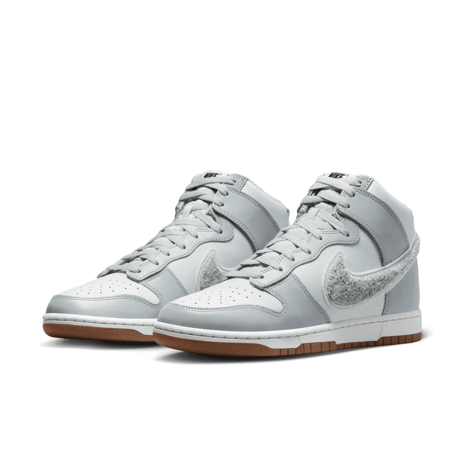 Nike Dunk High Chenille Swoosh Light Smoke Grey image 4