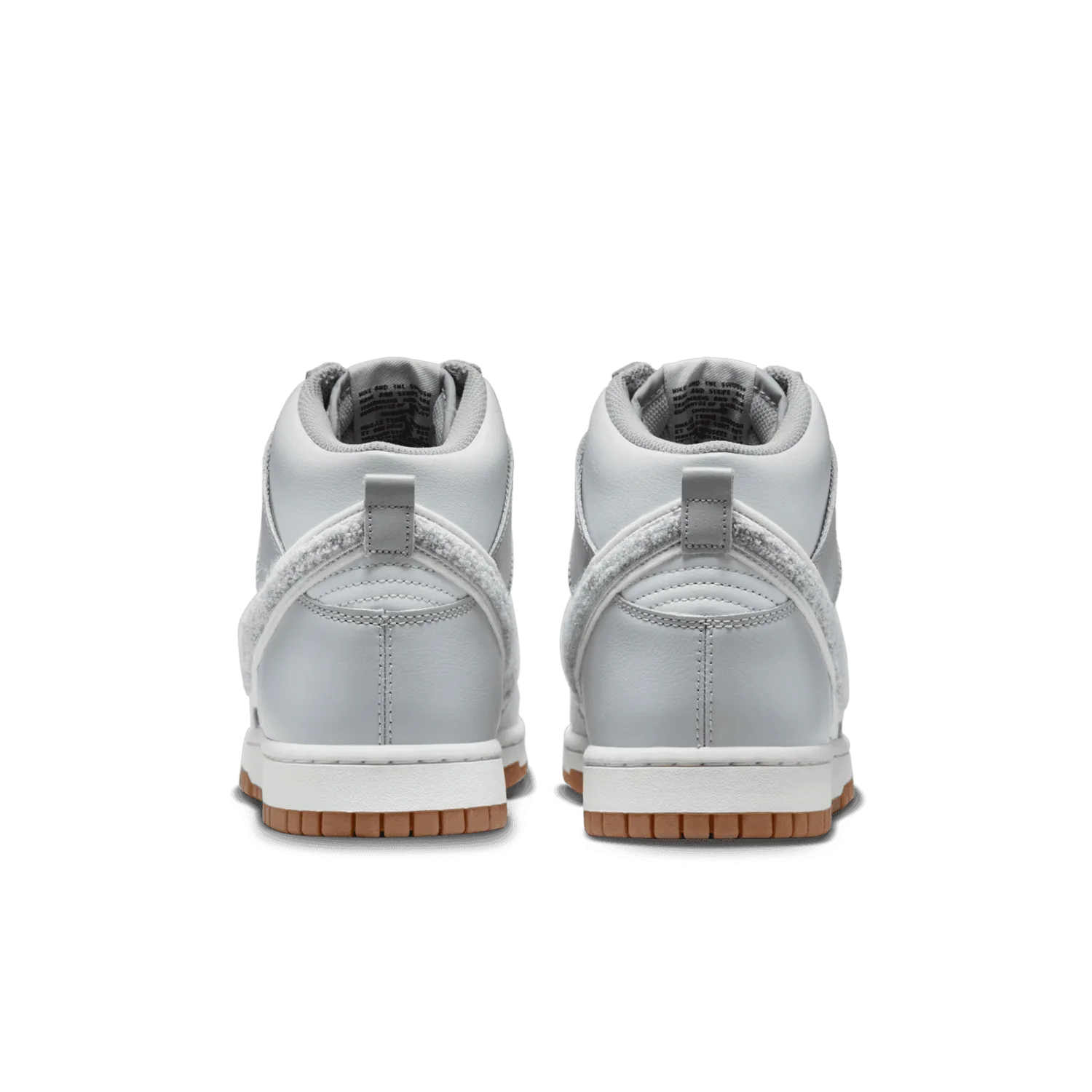 Nike Dunk High Chenille Swoosh Light Smoke Grey image 5