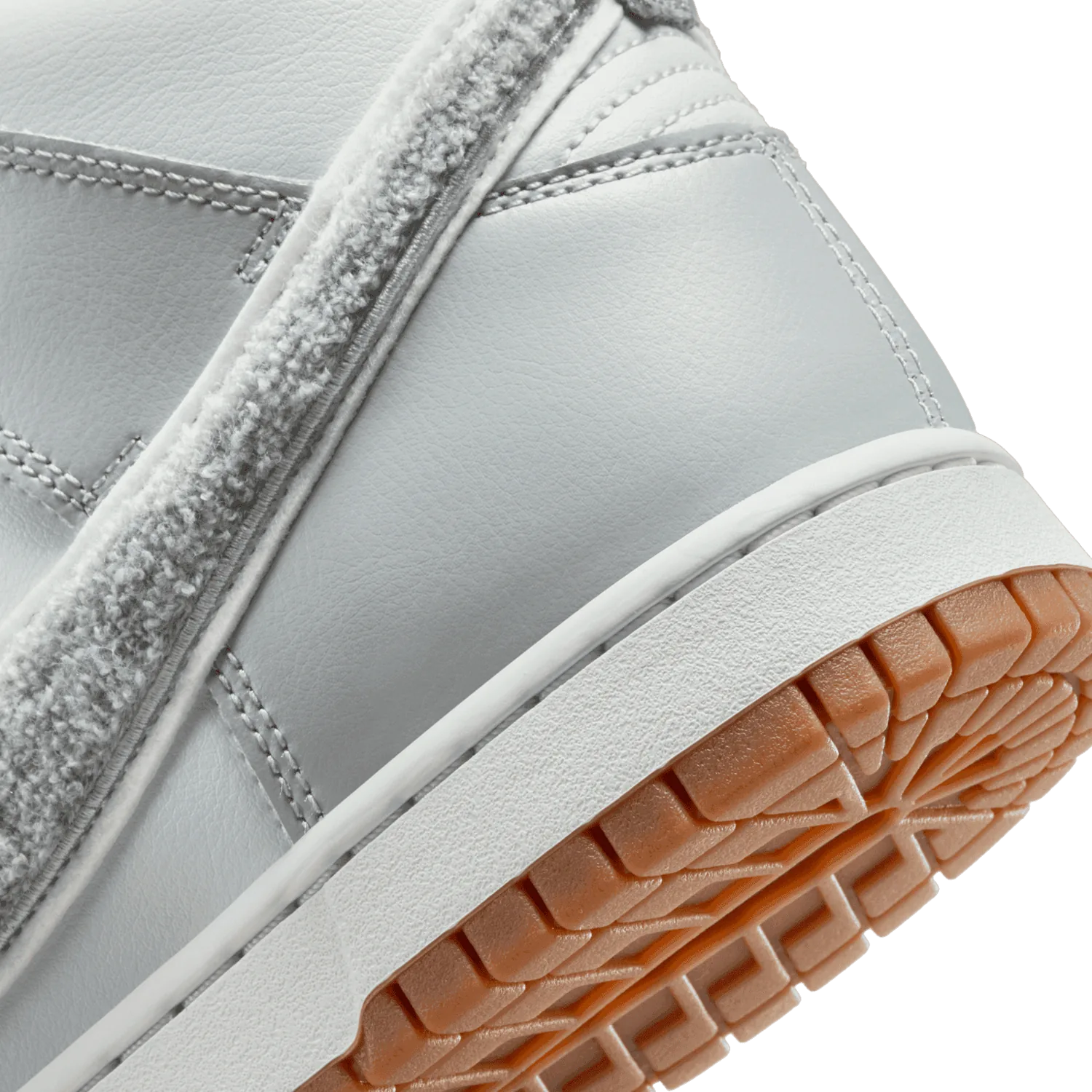 Nike Dunk High Chenille Swoosh Light Smoke Grey image 7