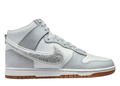 Nike Dunk High Chenille Swoosh Light Smoke Grey