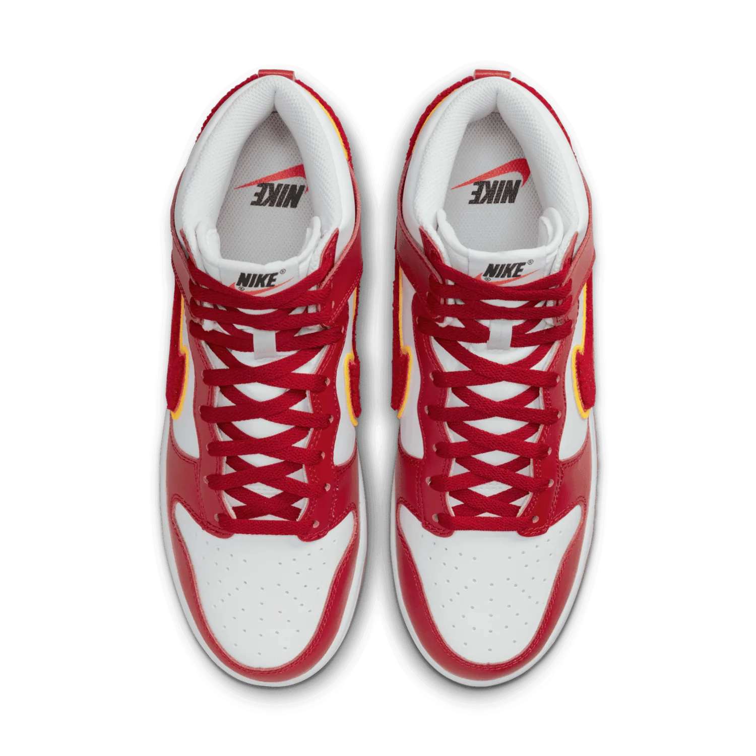 Nike Dunk High Chenille Swoosh Gym Red image 3
