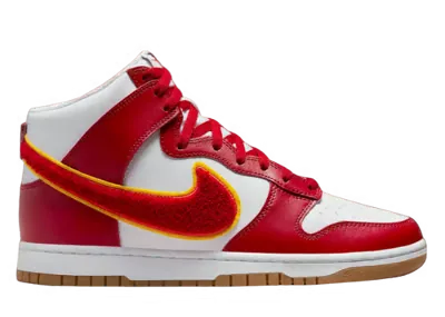 Nike Dunk High Chenille Swoosh Gym Red