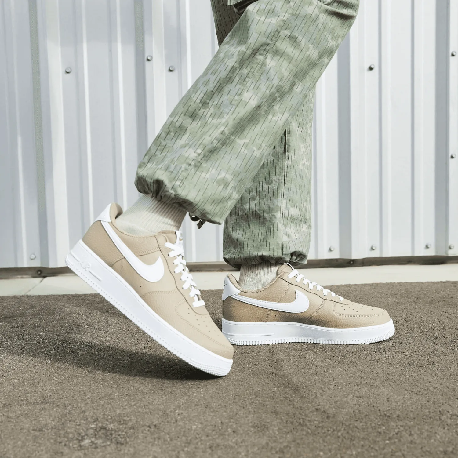 Nike Air Force 1 Low Khaki White image 9