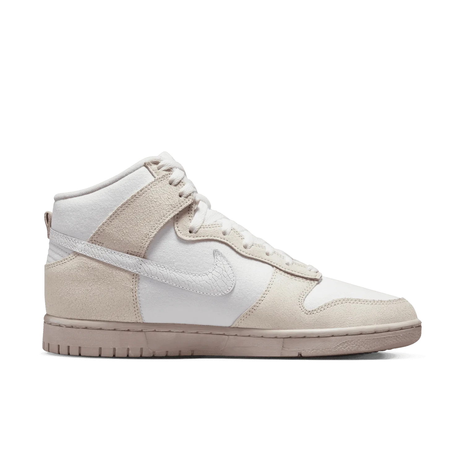 Nike Dunk High EMB Tan White image 3