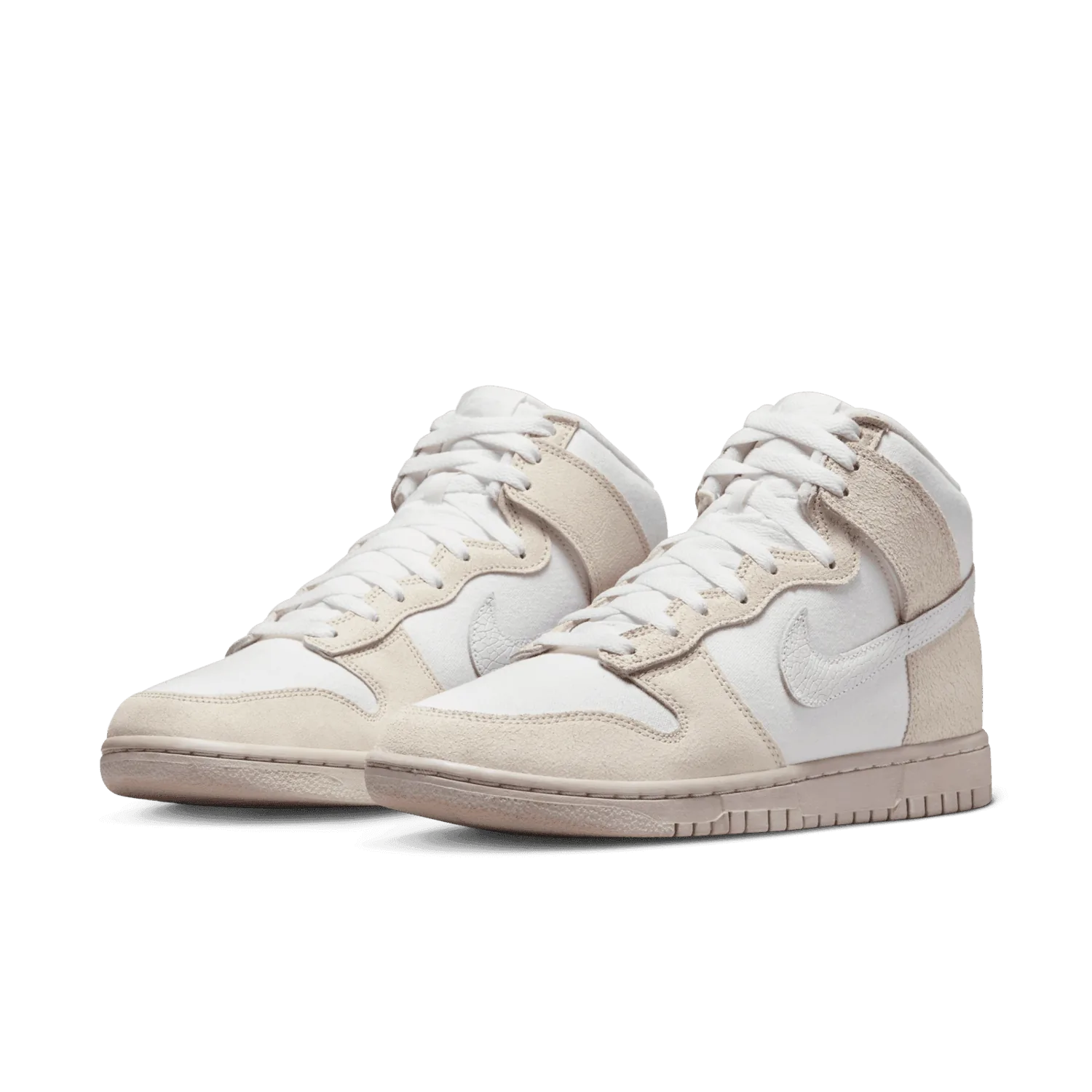 Nike Dunk High EMB Tan White image 5