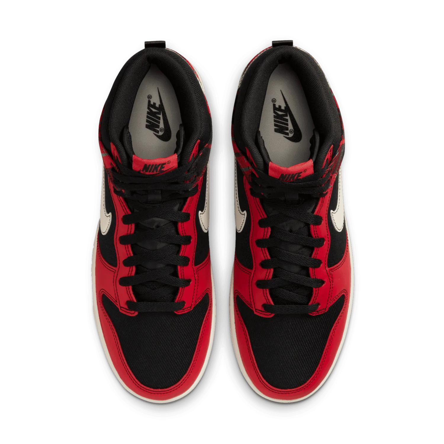 Nike Dunk High Tartan Black Red Plaid image 3